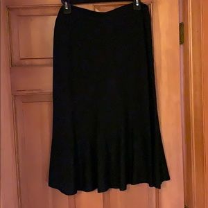 Black flair skirt